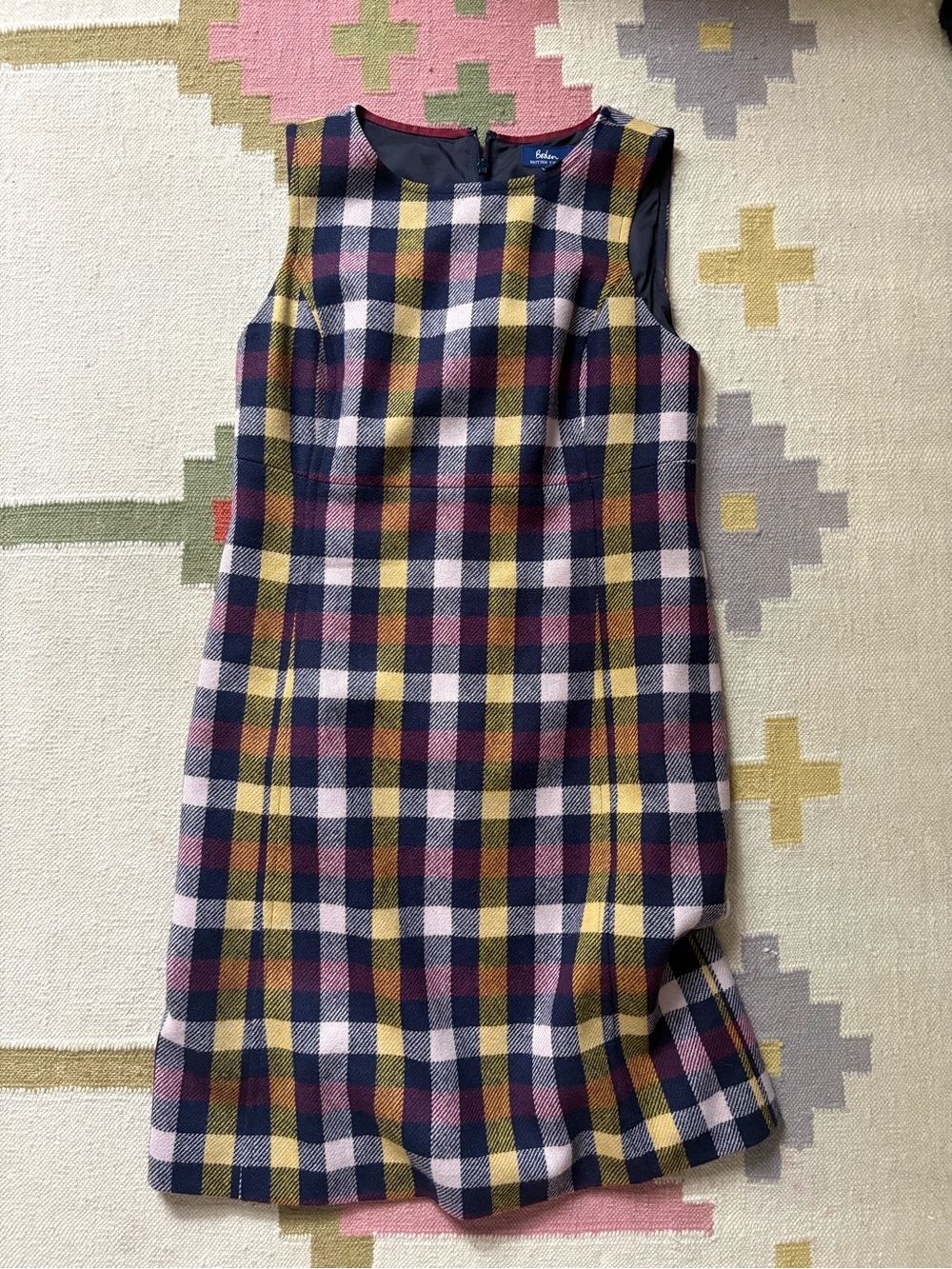 Boden British Tweed Wool Shift Dress - Picture 2 of 5